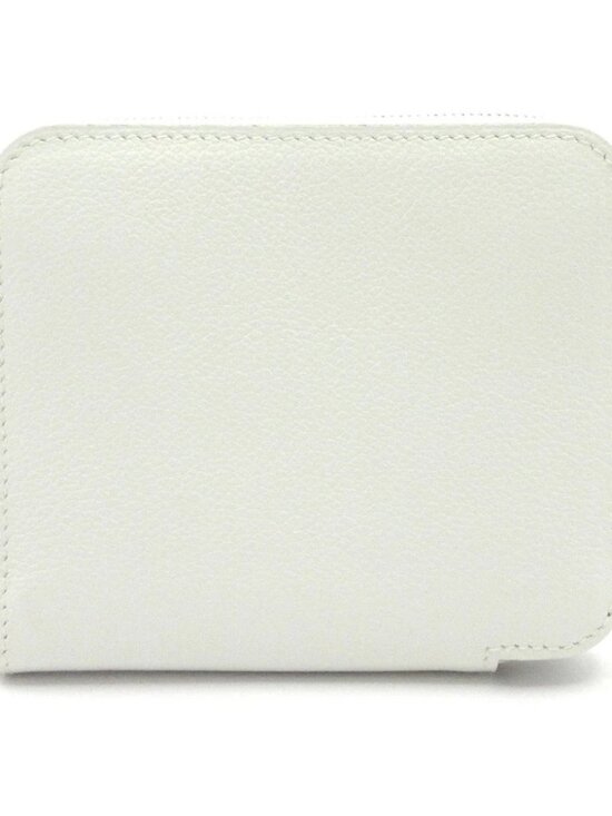 Hermes Handbags - HERMES Azap Compact Silkin new white Evercolor B Coin Case